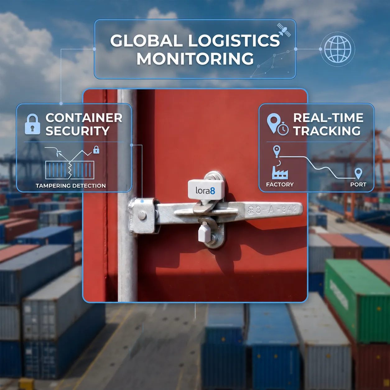4G GPS E-Seal Tracker for Container & Cargo Security | Smart Electronic Seal