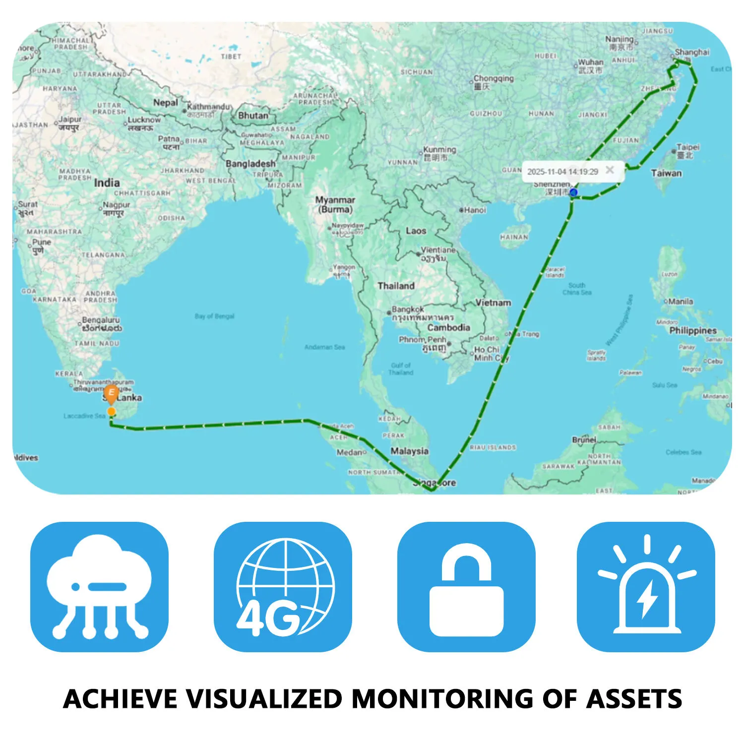 4G GPS E-Seal Tracker for Container & Cargo Security | Smart Electronic Seal