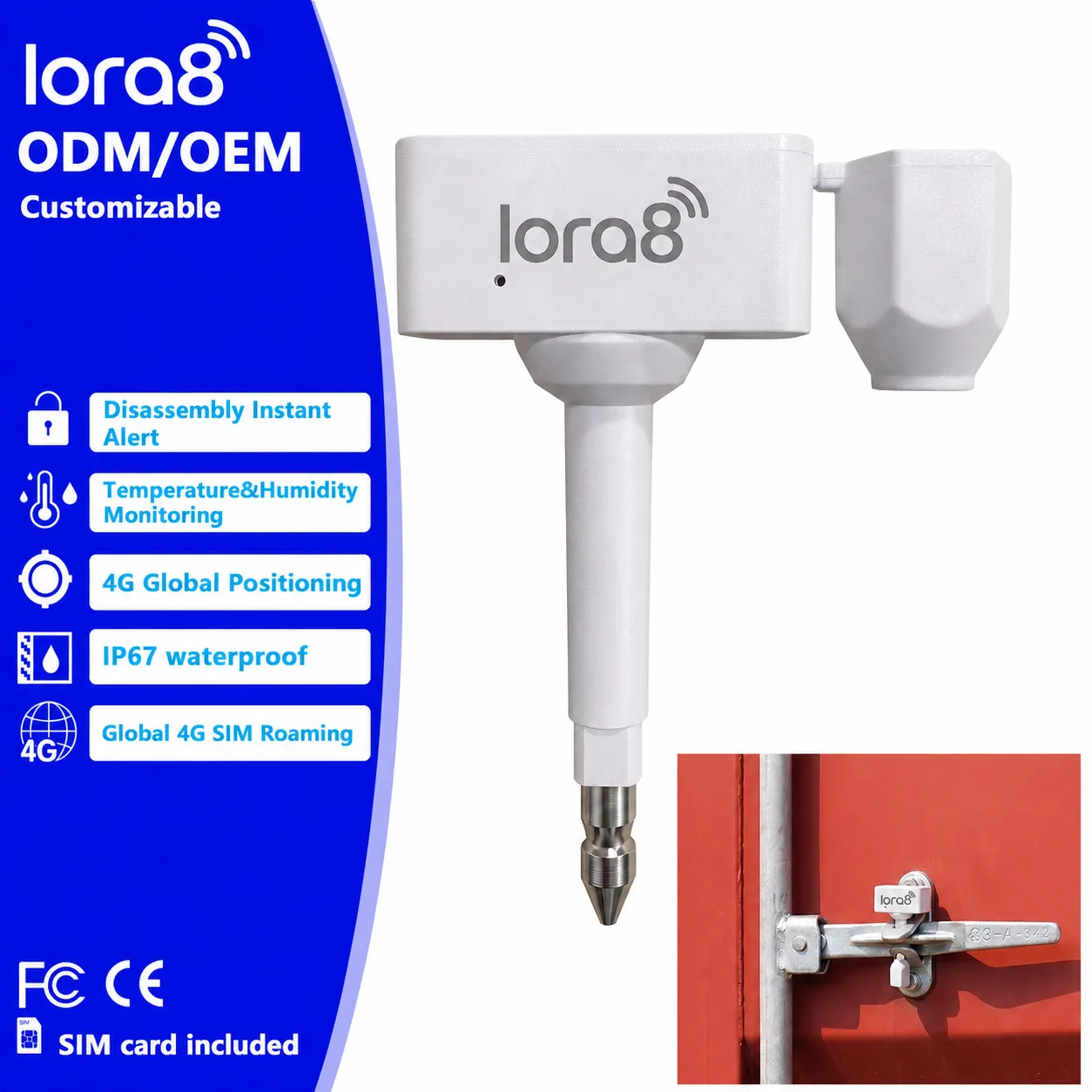 4G GPS E-Seal Tracker for Container & Cargo Security | Smart Electronic Seal