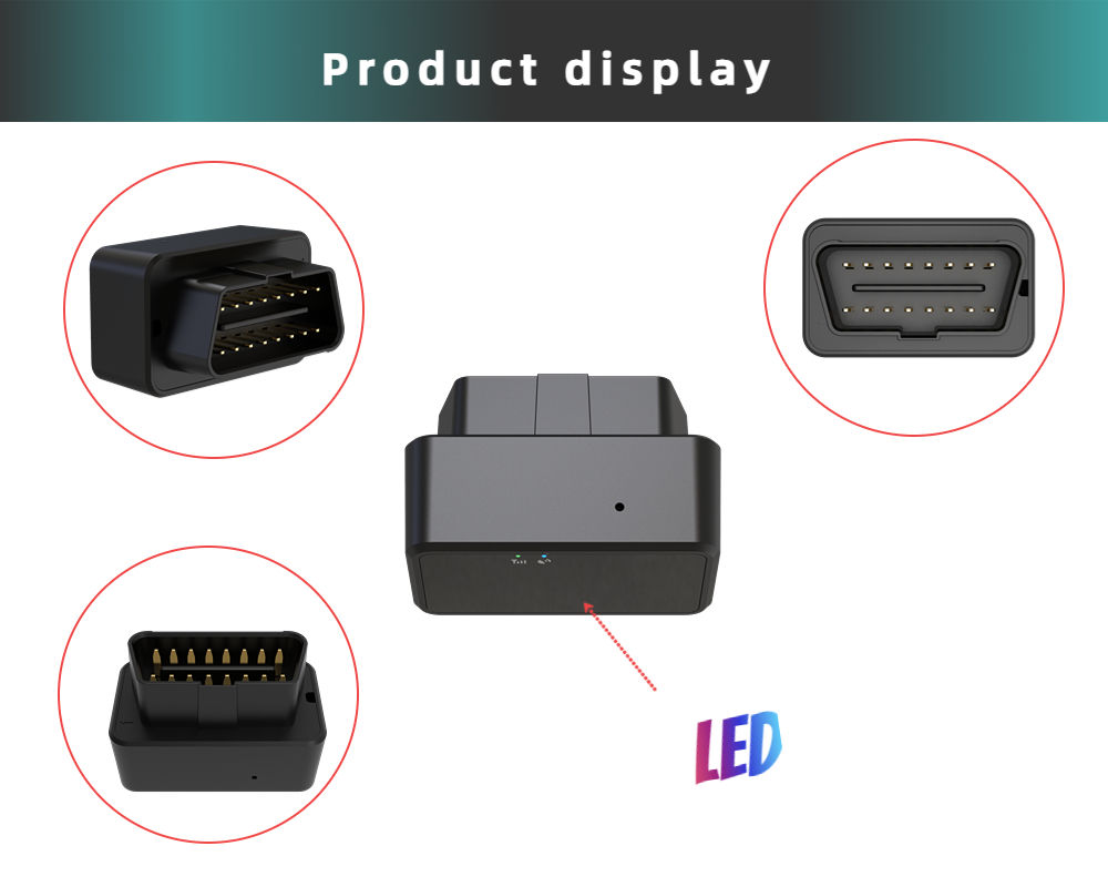 Caja inteligente OBD para monitoreo de estado del vehículo, terminal de posicionamiento para automóvil con interfaz OBD, 4G OBD GPS tracker