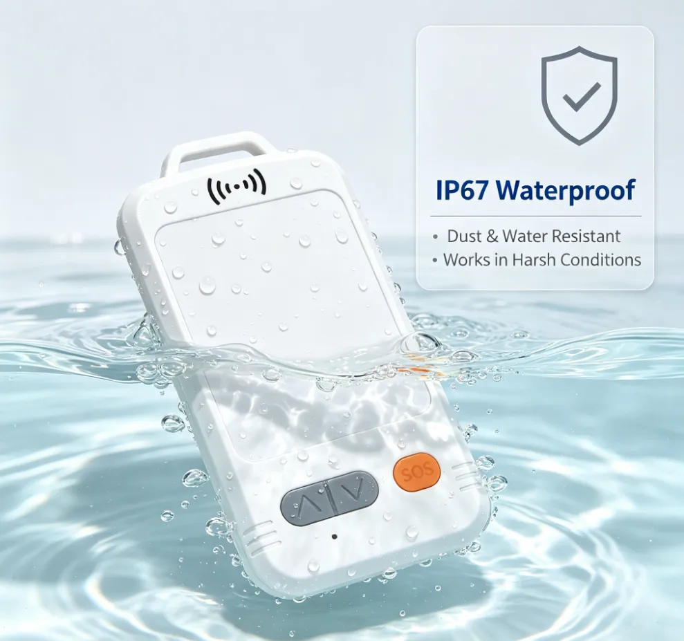 LoRa Employee Tracking Badge with SOS – Low-Power Indoor Staff Location and Worker Safety System