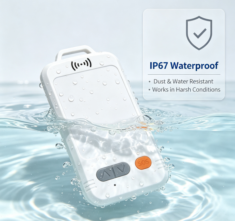 sos alert GPS tracker for lone workers with fall detection
