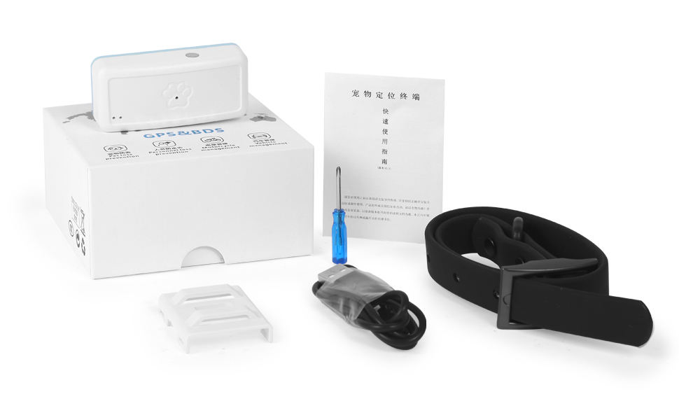 Haustier-GPS-Tracker, global abgedeckter Niedrigenergie-Haustier-Tracker, halsbandmontierter GPS-Tracker für Haustiere