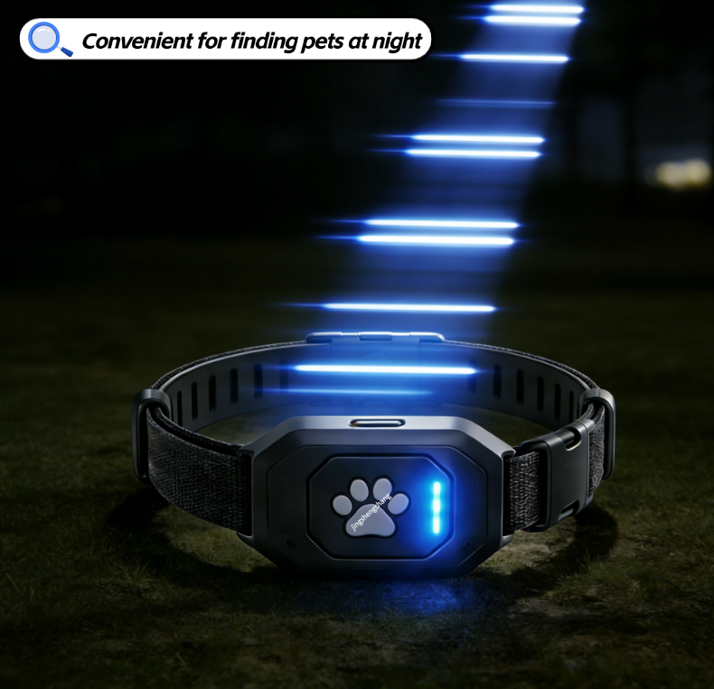 Rastreador GPS para Mascotas 4G, Collar Localizador Impermeable para Perros y Gatos, GPS Ultra Ligero con Batería de Larga Duración, Antipérdida en Tiempo Real