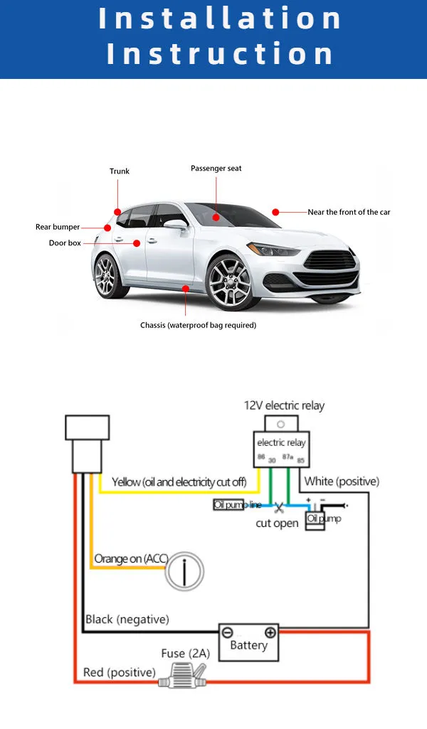 Motorcycle GPS relay, truck GPS fuel cut-off locator, real-time tracking fuel cut-off GPS, GPS relay wholesale, customized GPS fuel cut-off locator