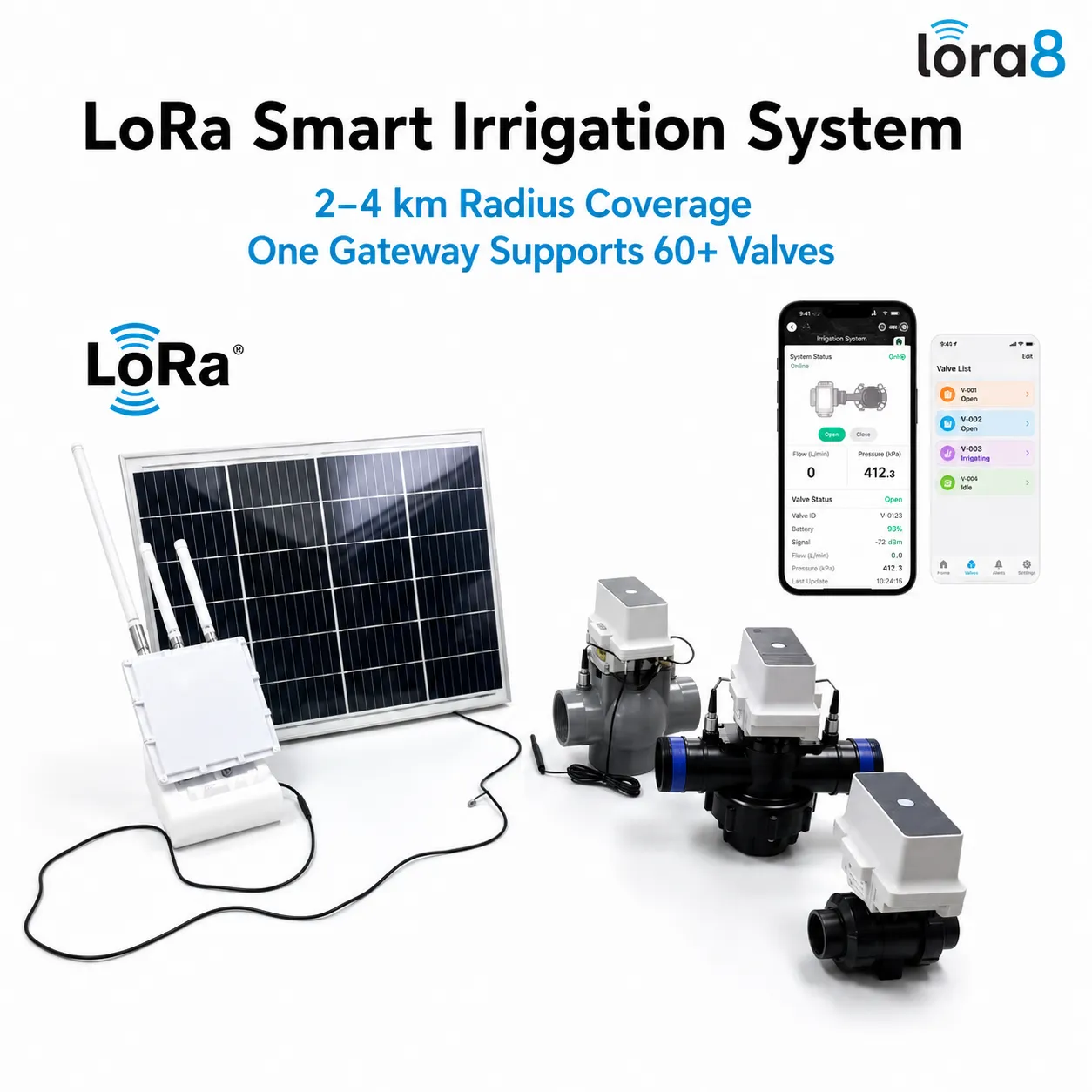 LoRaWAN Smart Water Valve for Remote Irrigation & IoT Water Control